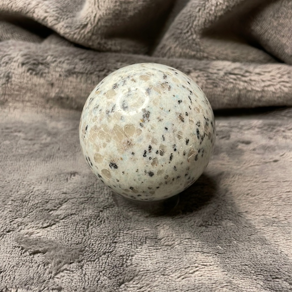 Kiwi Stone Crystal Sphere